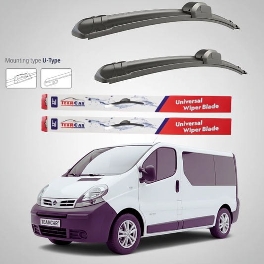 Ștergătoare Nissan Primastar X83 Bus L1H1 (2001–2006) Flat | Set față – TeamCar®