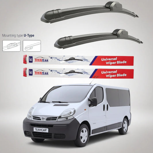 Ștergătoare Nissan Primastar X83 Bus L2H1 (2001–2006) Flat | Set față – TeamCar®