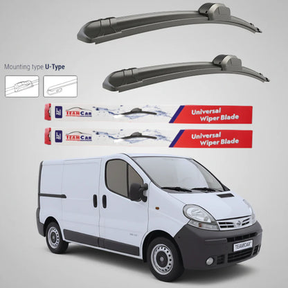 Ștergătoare Nissan Primastar X83 Van L1H1 (2001–2006) Flat | Set față – TeamCar®