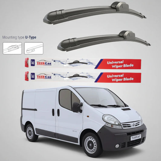 Ștergătoare Nissan Primastar X83 Van L1H1 (2001–2006) Flat | Set față – TeamCar®