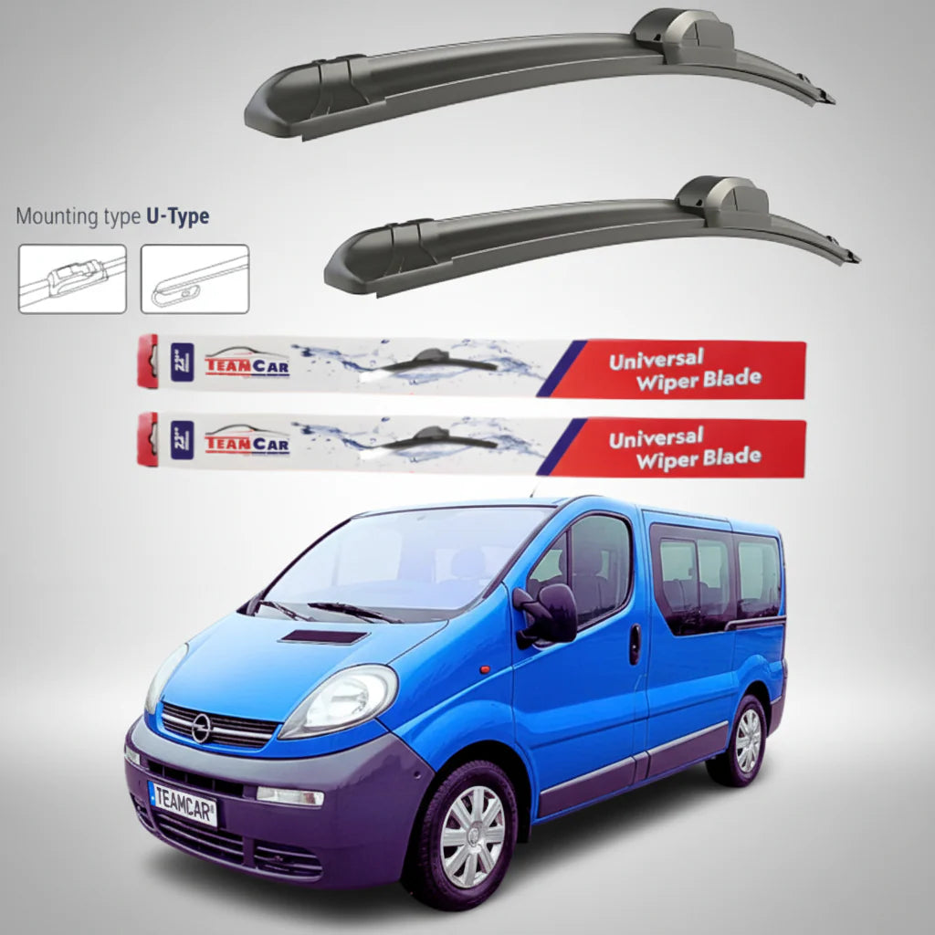 Ștergătoare Opel Vivaro Bus L1H1 (2001–2006) Flat | Set față – TeamCar®