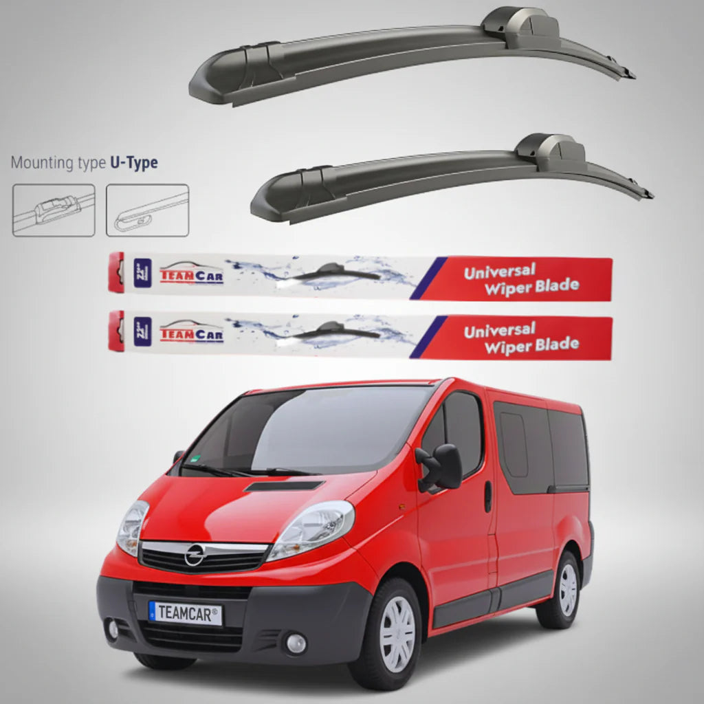 Ștergătoare Opel Vivaro Bus L1H1 (2006–2014) Flat | Set față – TeamCar®