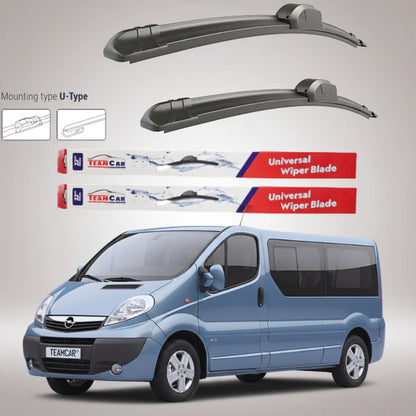 Ștergătoare Opel Vivaro Bus L2H1 (2006–2014) Flat | Set față – TeamCar®