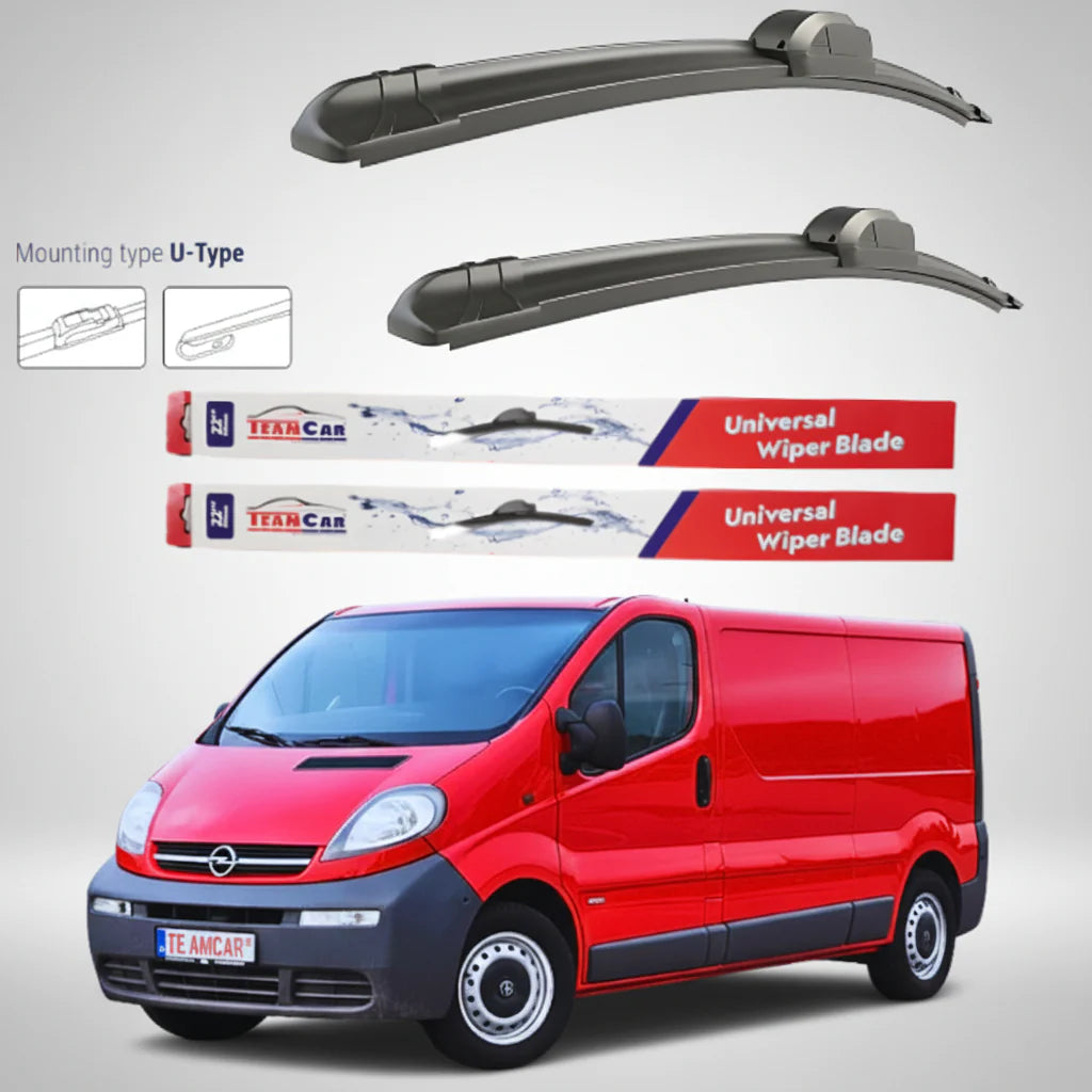 Ștergătoare Opel Vivaro VAN (2006–2014) Flat | Set față – TeamCar®