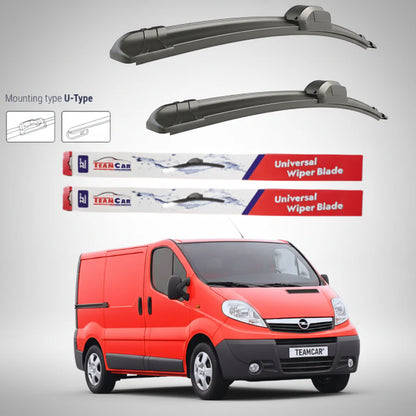 Ștergătoare Opel Vivaro Van L1H1 (2006–2014) Flat | Set față – TeamCar®