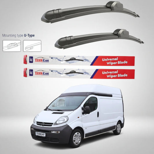 Ștergătoare Opel Vivaro Van L1H2 (2001–2006) Flat | Set față – TeamCar®