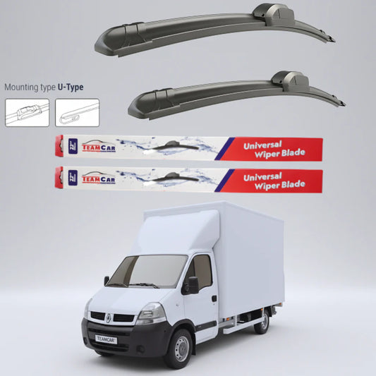 Ștergătoare Renault Master Cabina L2 (2006–2010) Flat | Set față – TeamCar®