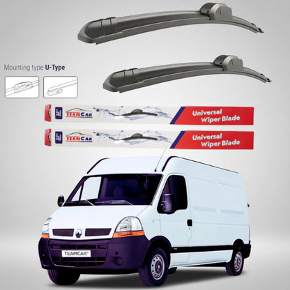 Ștergătoare Renault Master Furgon L2H2 (2006–2010) Flat | Set față – TeamCar®