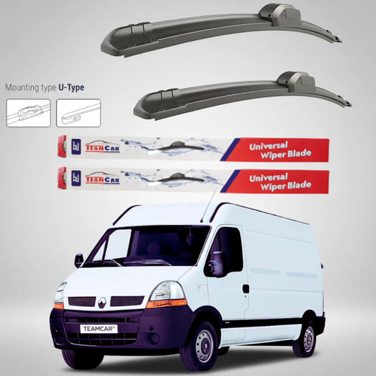 Ștergătoare Renault Master Furgon L2H2 (2006–2010) Flat | Set față – TeamCar®