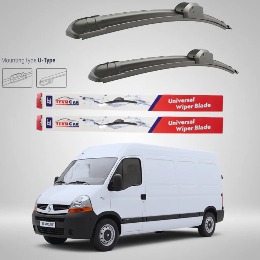 Ștergătoare Renault Master Furgon L3H2 (2003–2006) Flat | Set față – TeamCar®