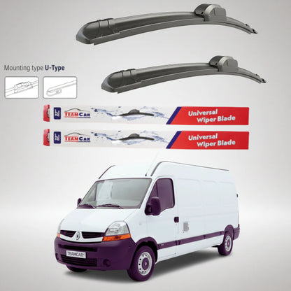 Ștergătoare Renault Master Furgon L3H2 (2006–2010) Flat | Set față – TeamCar®
