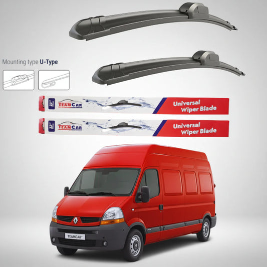Ștergătoare Renault Master Furgon L3H3 (2003–2006) Flat | Set față – TeamCar®