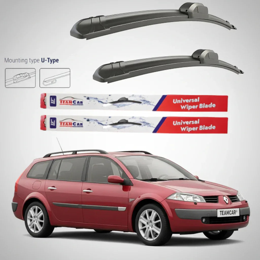 Ștergătoare Renault Megane II Estate (2003–2006) TeamCar® – Flat | Set față