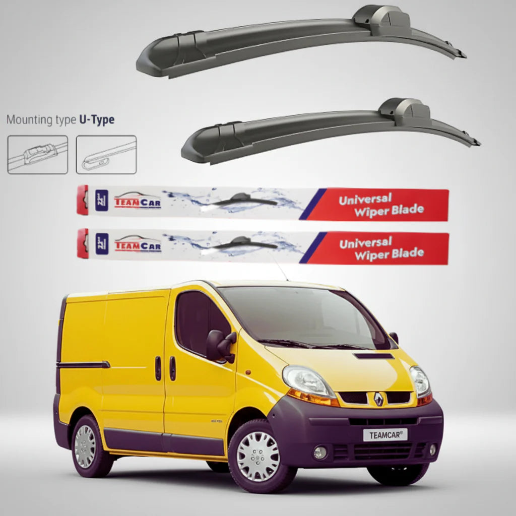 Ștergătoare Renault Trafic II FL Van L1H1 (2001–2006) Flat | Set față – TeamCar®