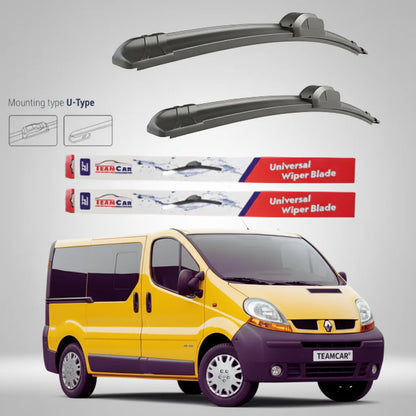 Ștergătoare Renault Trafic II JL Bus L1H1 (2001–2006) Flat | Set față – TeamCar®