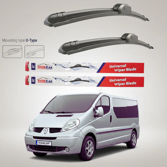 Ștergătoare Renault Trafic II JL Bus L2H1 (2006–2014) Flat | Set față – TeamCar®