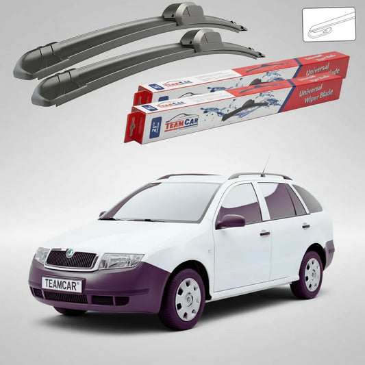 Ștergătoare Skoda Fabia I Praktik 6Y5 2001-2007 | Set Față Flat – TeamCar®