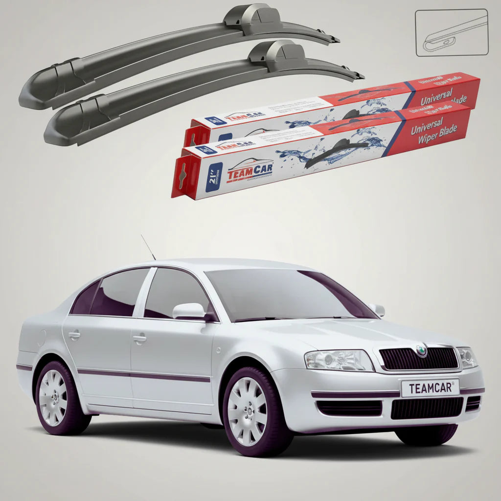 Ștergătoare Skoda Superb 3U4 2001-2004 | Set Față Flat – TeamCar®