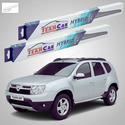 Ștergătoare Dacia Duster I (2010–2014) Hibrid | Set Față 4x2 – TeamCar®