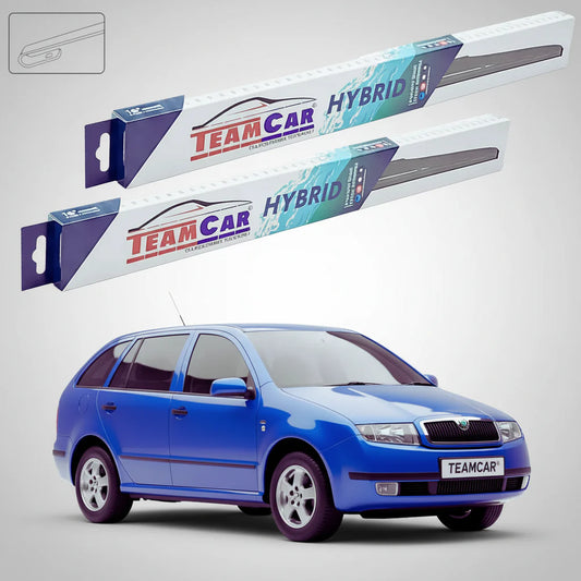 Ștergătoare Skoda Fabia I Combi 6Y5 2000-2007 | Set Față Hibrid – TeamCar®