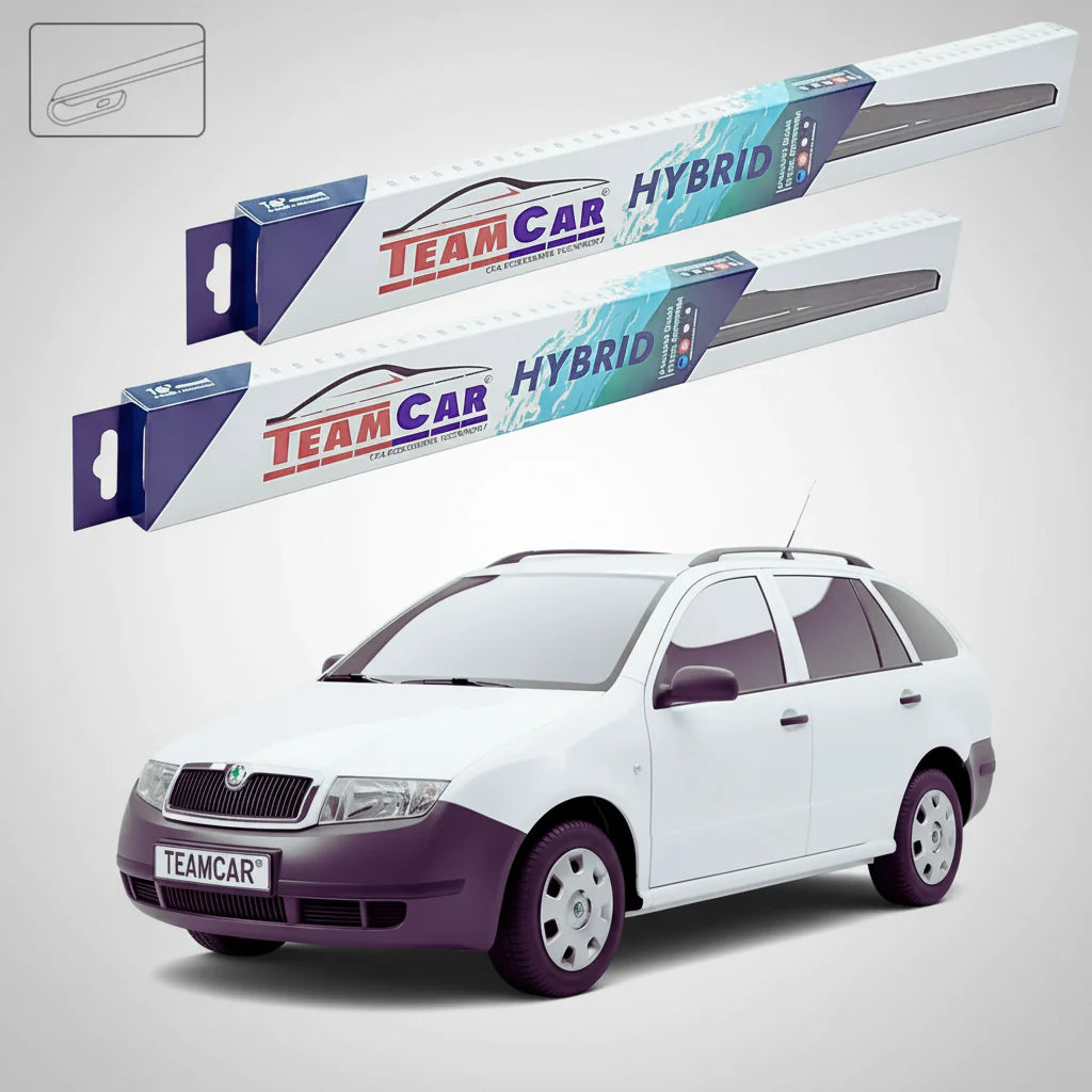 Ștergătoare Skoda Fabia I Praktik 6Y5 2001-2007 | Set Față Hibrid – TeamCar®