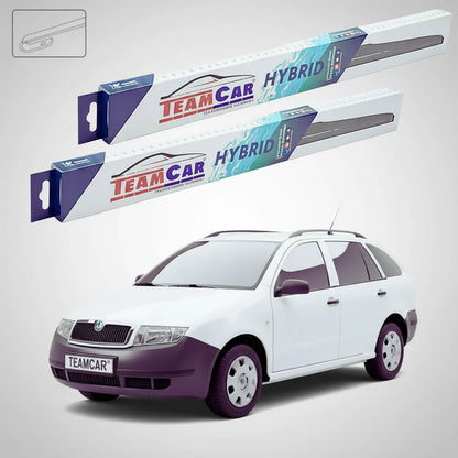 Ștergătoare Skoda Fabia I Praktik 6Y5 2001-2007 | Set Față Hibrid – TeamCar®