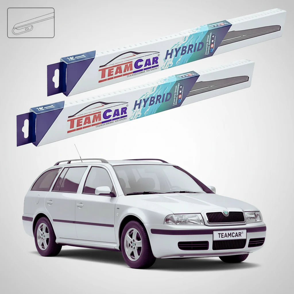 Ștergătoare Skoda Octavia I Combi 1U5 1998-2010 | Set Față Hibrid – TeamCar®