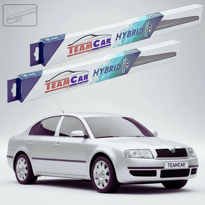 Ștergătoare Skoda Superb 3U4 2001-2004 | Set Față Hibrid – TeamCar®