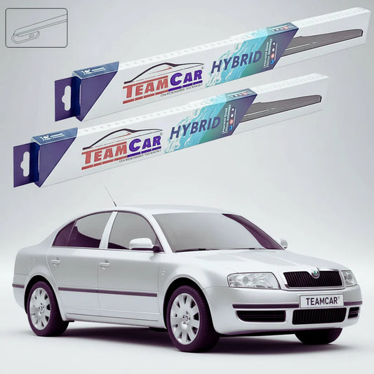 Ștergătoare Skoda Superb 3U4 2001-2004 | Set Față Hibrid – TeamCar®