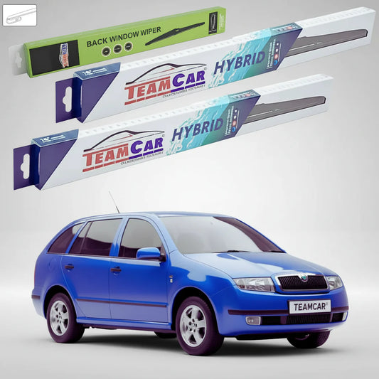 Ștergătoare Skoda Fabia I Combi 6Y5 2000-2007 | Set Față și Spate Hibrid – TeamCar®