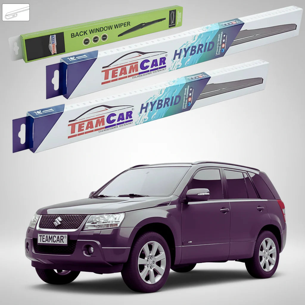 Ștergătoare Suzuki Grand Vitara II JT 5 Uși 2008-2012 | Set Față și Spate Hibrid – TeamCar®