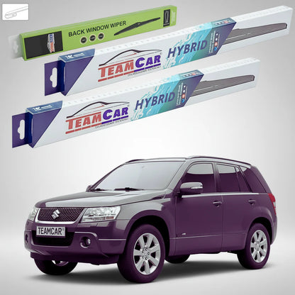 Ștergătoare Suzuki Grand Vitara II JT 5 Uși 2008-2012 | Set Față și Spate Hibrid – TeamCar®