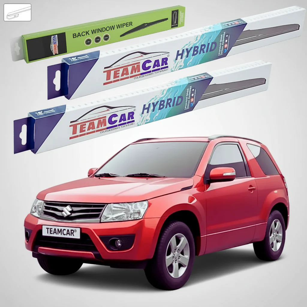 Ștergătoare Suzuki Grand Vitara II JT 3 Uși 2012-2015 | Set Față și Spate Hibrid – TeamCar®
