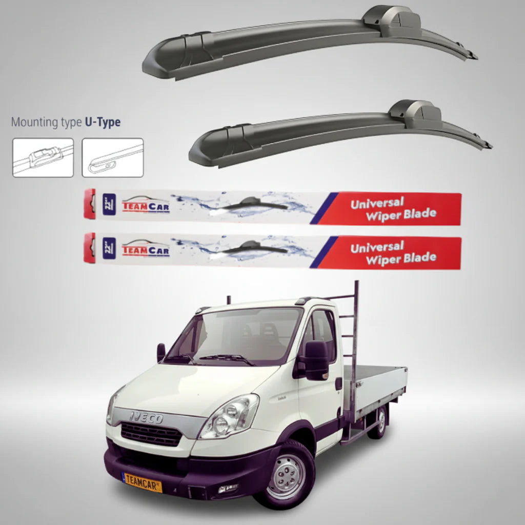 Ștergătoare IVECO Daily Basculantă (2009–2014) Flat | Set față – TeamCar®