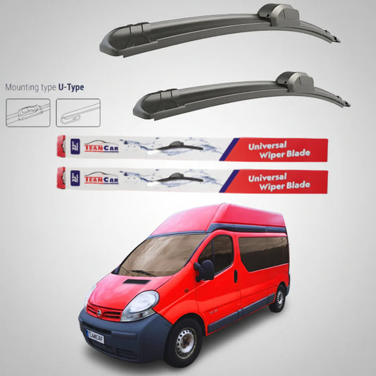 Ștergătoare Nissan Primastar X83 Van L1H2 (2001–2006) Flat | Set față – TeamCar®