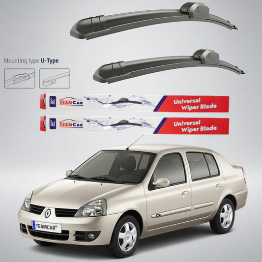 Ștergătoare Renault Clio II Symbol (2002–2006) TeamCar® – Flat | Set față