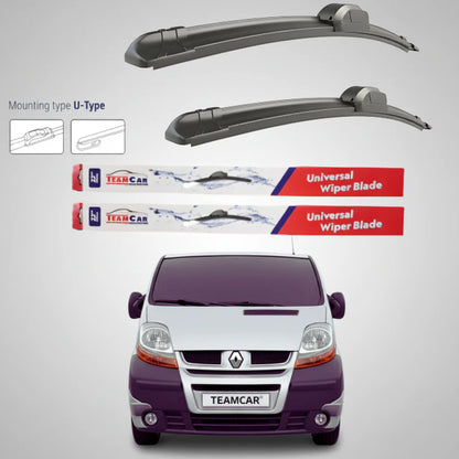 Ștergătoare Renault Trafic II VAN (2001–2014) Flat | Set față – TeamCar®