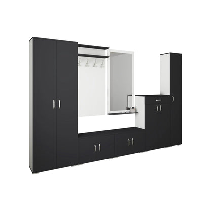 Set Hol haaus Como V1, Antracit/Alb, L 300 cm