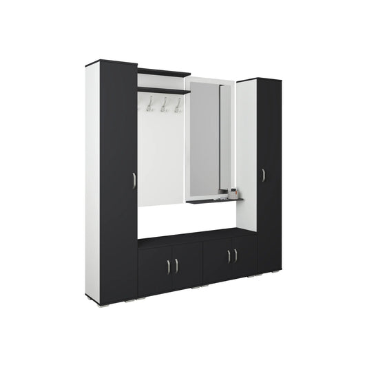 Set Hol haaus Como V3, Antracit/Alb, L 200 cm