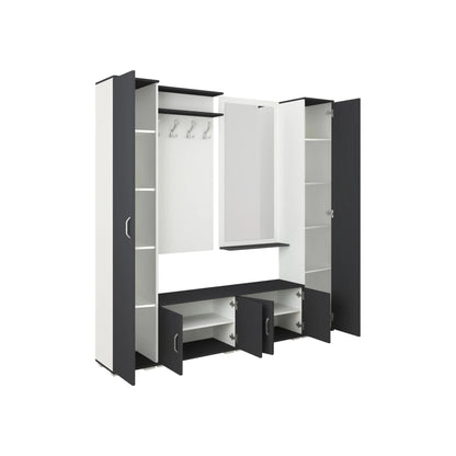 Set Hol haaus Como V3, Antracit/Alb, L 200 cm