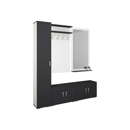 Set Hol haaus Como V7, Antracit/Alb, L 165 cm