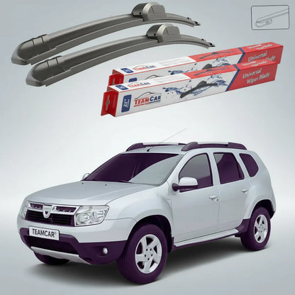 Ștergătoare Dacia Duster I (2010–2014) Flat | Set Față 4x4 Upgrade – TeamCar®