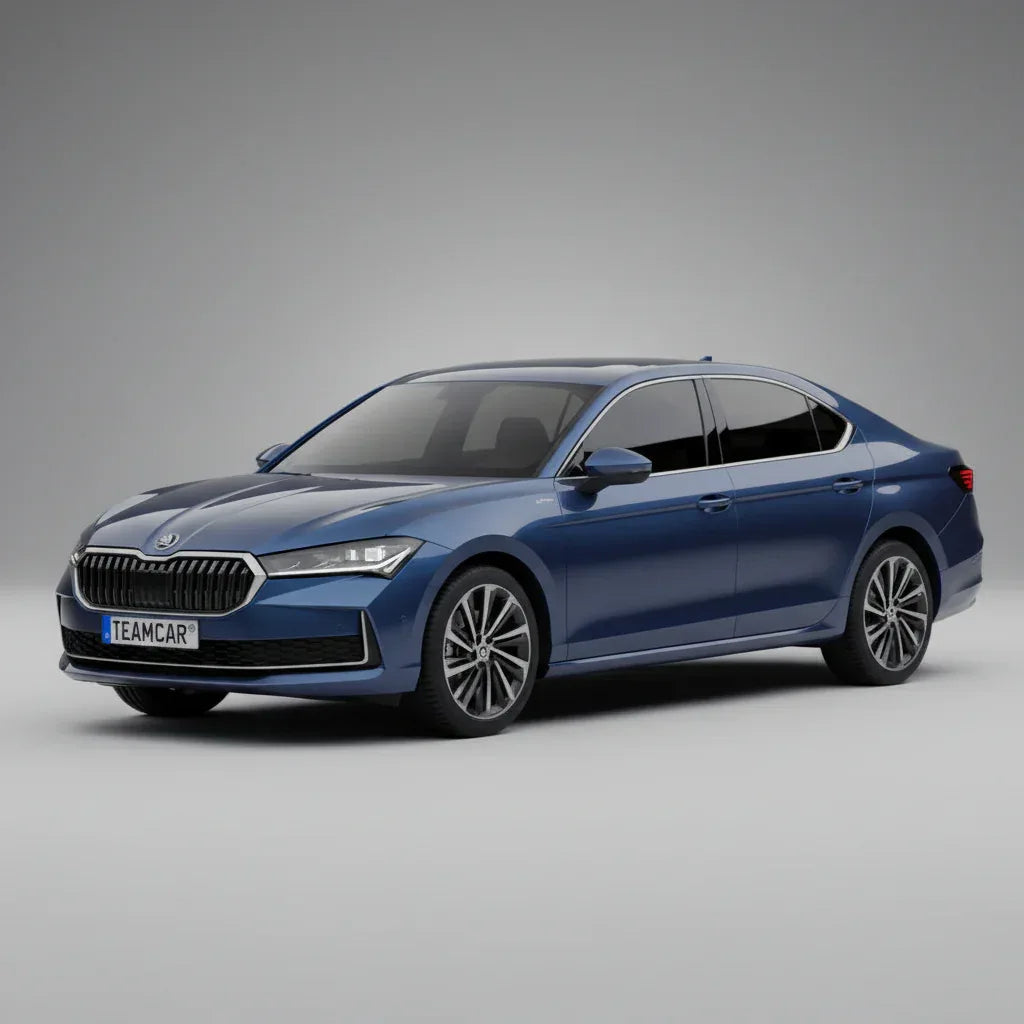 Covorașe Skoda Superb IV 2023+ | Red Edition – TeamCar®
