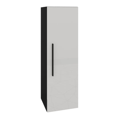 Soldat haaus Kos, O Usa, Negru/Alb Lucios, MDF, 30 x 30 x 95 cm
