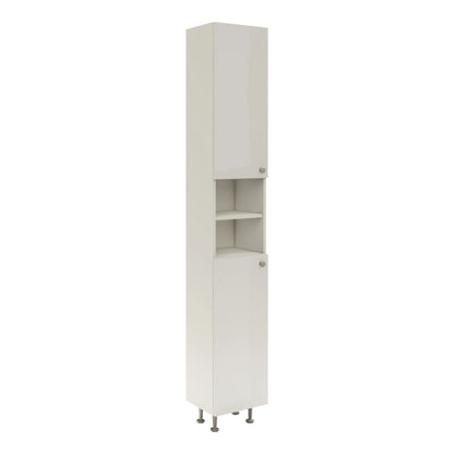 Soldat Baie haaus Zaria, 2 Usi, Alb lucios/Alb, MDF, L 30 x l 27 x H 190 cm