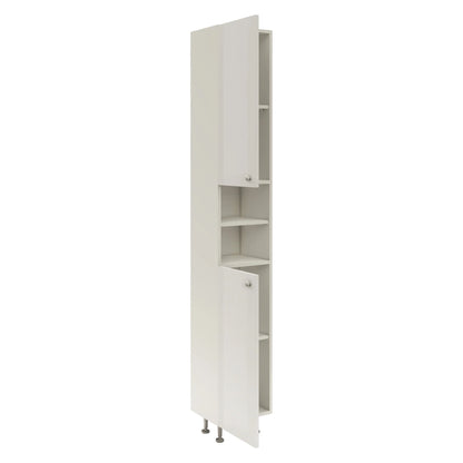 Soldat Baie haaus Zaria, 2 Usi, Alb lucios/Alb, MDF, L 30 x l 27 x H 190 cm
