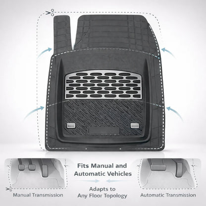 Covorase Hyundai ix35 FL 2013–2015 Tavita cauciuc-Silver