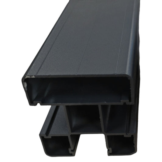 Stalp din Aluminiu pentru Gard, Naimeed D6475, 187x7x7 cm, Negru