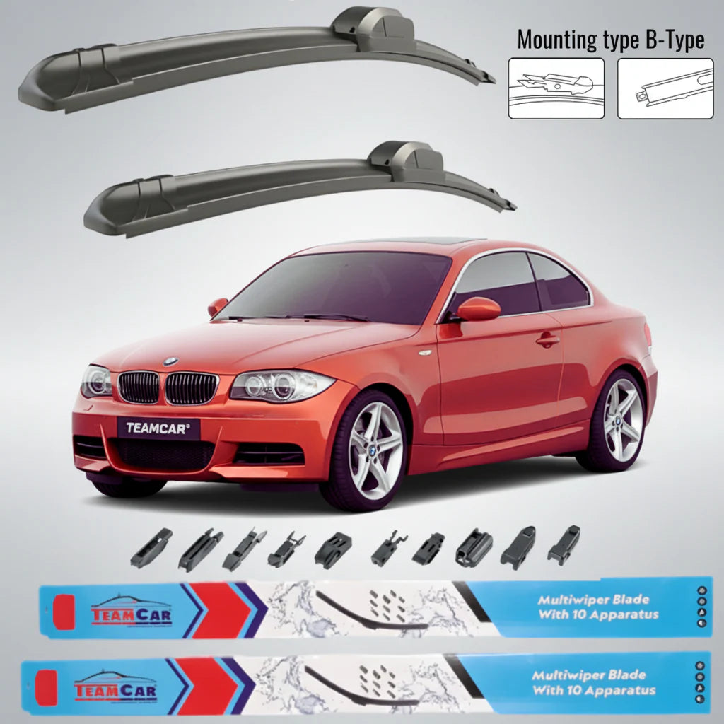 Ștergătoare BMW Seria 1 E82 (2007–2011) Flat | Set Față – TeamCar®