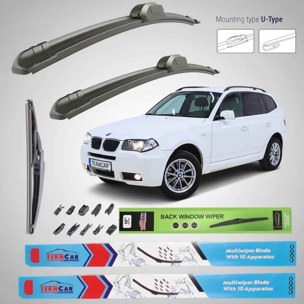 Ștergătoare BMW X3 E83 (2006–2010) Facelift | Set Complet – TeamCar®